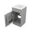 Meuble-lavabo compact de 18 po avec meuble-lavabo et tablette réglable-1625049714