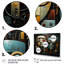 «Blue and Bleige Robot Revolution - Science Fiction», ensemble de 5 impressions d'art mural-1827175664