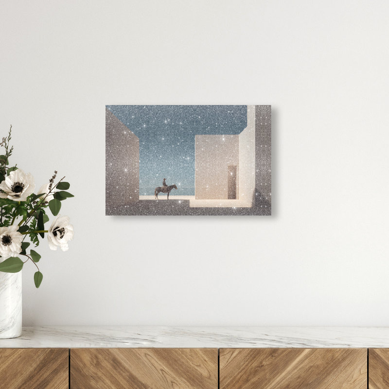 Lone Equestrian I Print by Oliver Gal, 10"H x 15"W, Gallery Wrapped