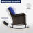 7 - Person Patio Conversation Set with 2 Swivel Lounge Chairs & Sofa-106635016