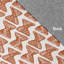 Tapis orange à motif géométrique-1401875027