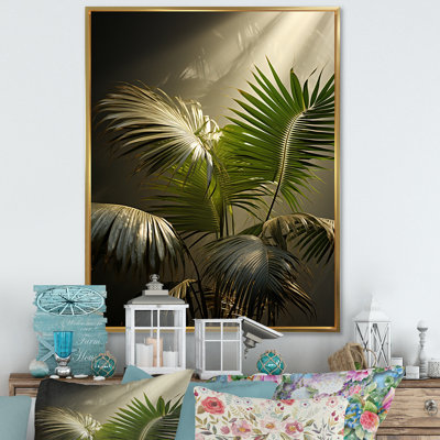 " Sepia Serenity Palms I "