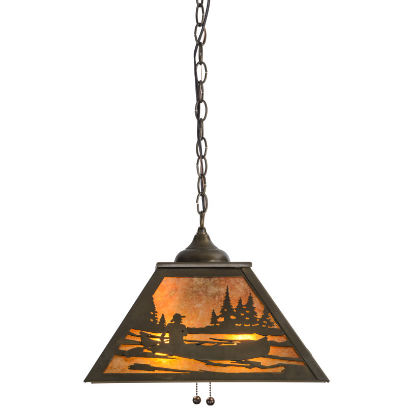 Rustic Lodge 2 - Light Pendant, Amber