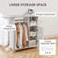 Linen, Foam, Engineered Wood Freestanding Ironing Board
