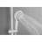 White Brass Shower With 10" Rain Showerhead Giving Comfortable Shower, 4 Hand Adjustable Slide Bar And Soap Dish For Bathroom Wall Mount Kit Containing Showerhead, Mounting-118752334