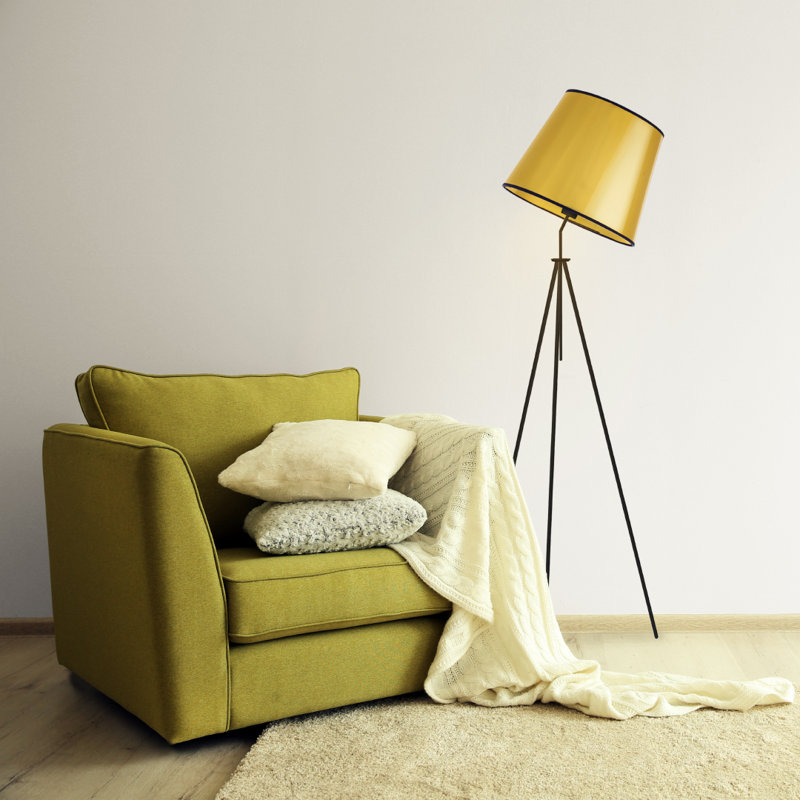 Stellert 155cm Tripod Floor Lamp, Gold