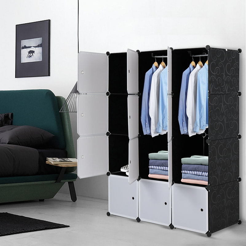 Humphery 16 Door Plastic Wardrobe
