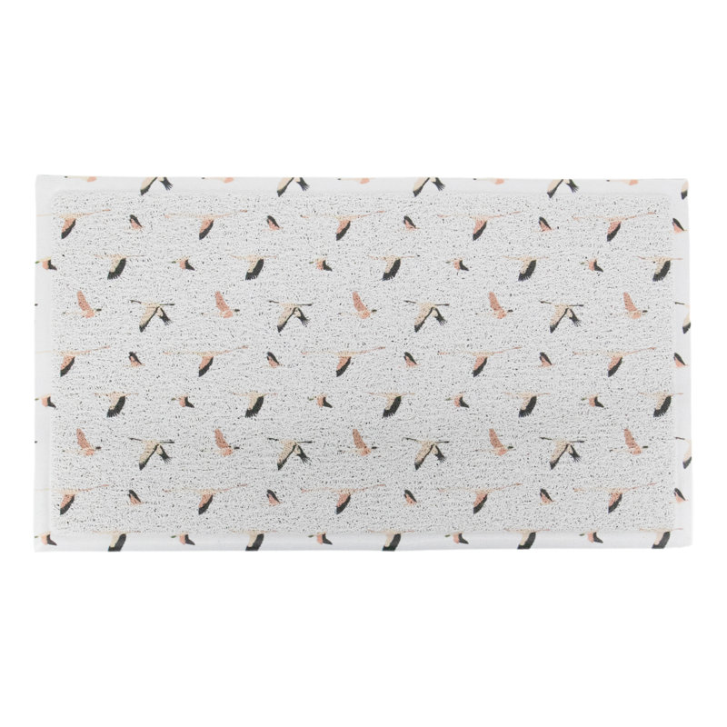 Minesha Non-Slip Floral Doormat