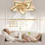 Ventilateur de plafond 27 pouces avec lumières, télécommande 3 températures de couleur, ventilateur à 6 vitesses-125784065