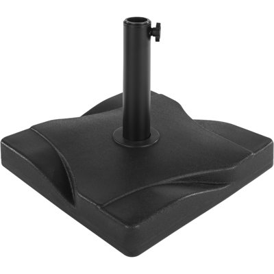 Charmagne Outdoor Umbrella Base - 44lbs Polyethylene and Cement Weighted Patio Umbrella Stand for Table and Freestanding Umbrellas by Pure Garden