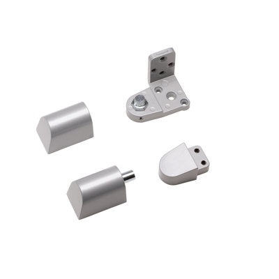 US Aluminum Style 3/4 in. Offset Door Pivot Hinge Set for Adams Rite Type Storefront Door -  Global Door Controls, TH1114U-RH-AL