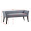 Banc décoratif bleu ardoise