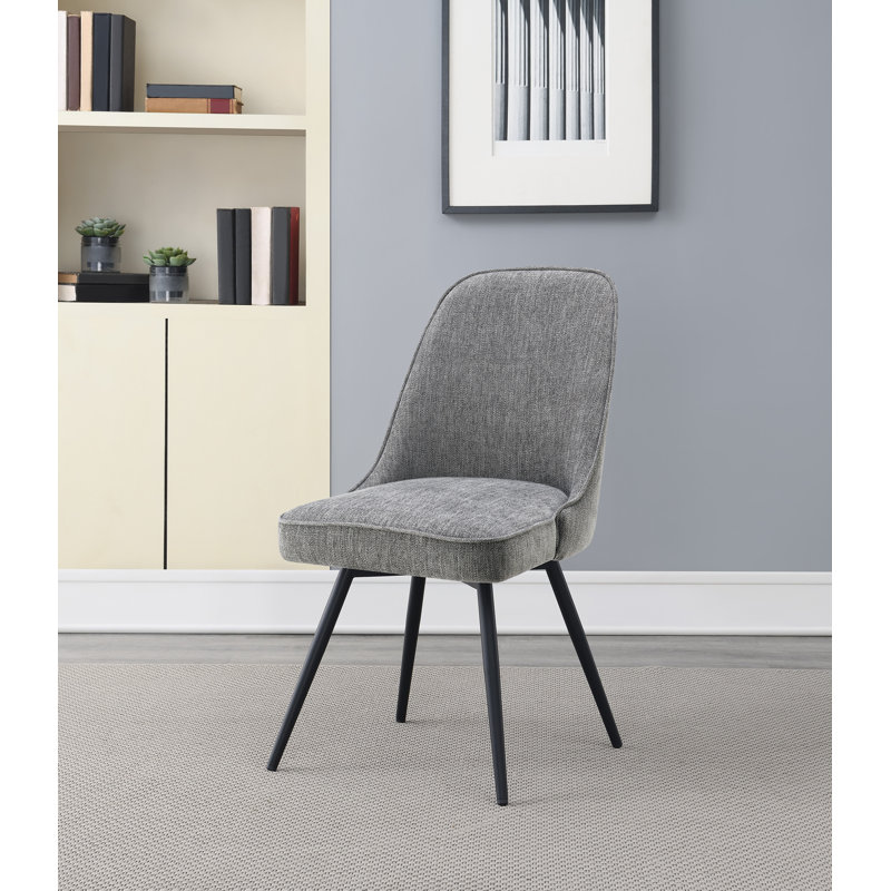 Chaise d'appoint Gunita, Gris anthracite
