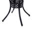 Table bistro ronde en aluminium moulé avec trou pour parasol 33 po Outsunny - (seulement la table incluse)