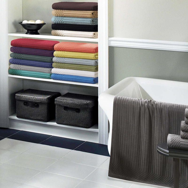 Ensemble de draps de bain 2 pièces et serviettes de bain 2 pièces, Corail