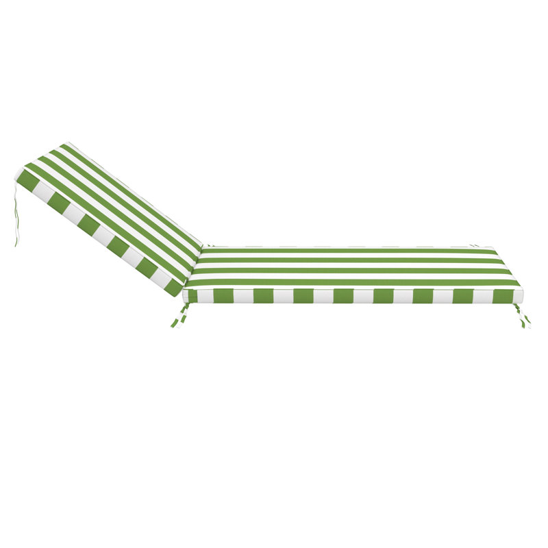 Coussin de chaise d'extérieur avec tissu Sunbrella, 21 po x 78 po, Sunbrella® Refuge Garden