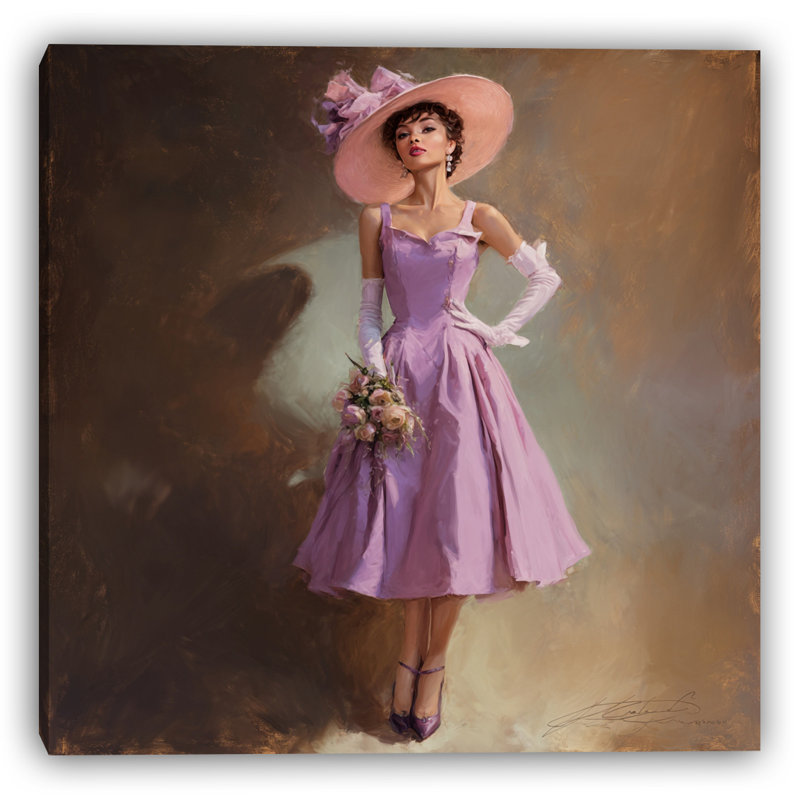 Lilas Elegance, art mural sur toile tendue