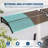 Brown 40x80 Inch Polycarbonate Outdoor Door Awning Canopy with Sturdy Plastic Steel Bracket, UV/Rain/Snow/Sun Protection for Exterior Window Shade-126707787