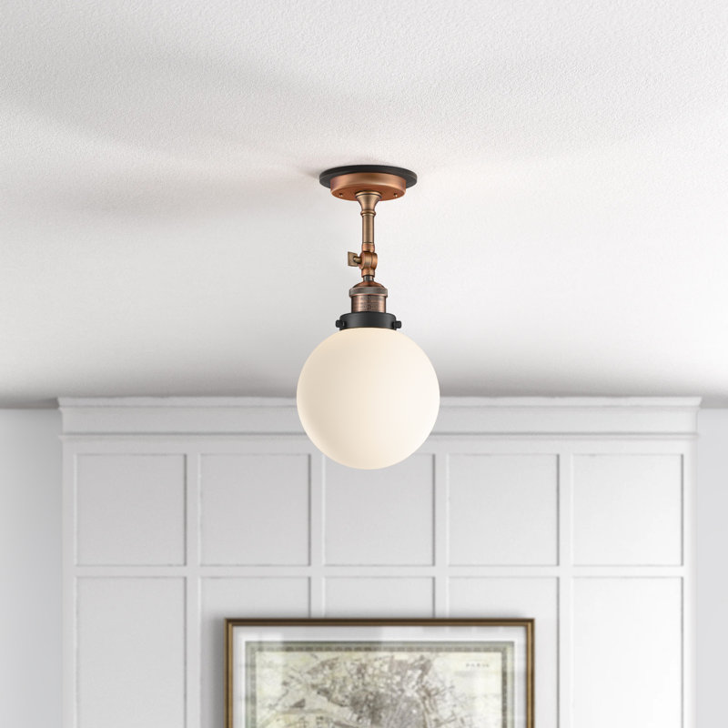 Chippewa Glass Semi Flush Mount