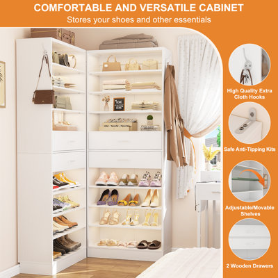 52" W Closet System With 4 Drawers