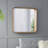 Square Mirror with Wood Frame