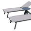 Chaise longue d'extérieur en tissu pour l'extérieur