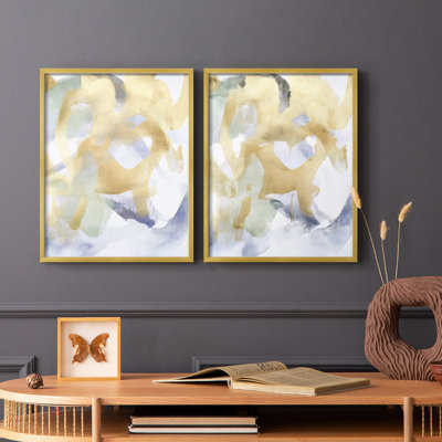 ABSTRACT Series DCCL XXXVII - Reproduction encadrée de qualité supérieure - prête à être accrochée - aucun clou requis - aucun clou requis
