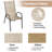 Melisa Patio Chairs Set Of 8, Outdoor Textilene Stackable Dining Chairs （Set of 8）-109080130