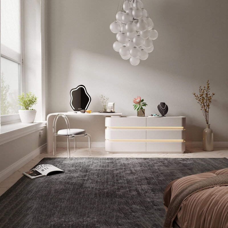 Commode double 6 tiroirs Chente, Blanc