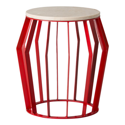 Bernyce Iron Accent Stool
