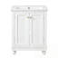 Meuble-lavabo moderne avec rangement à fermeture en douceur et tablette réglable-1329859932