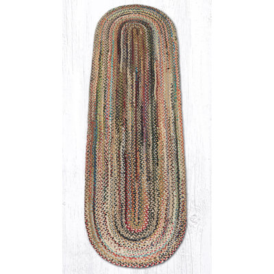 Random Oval Braided Rug 8" H