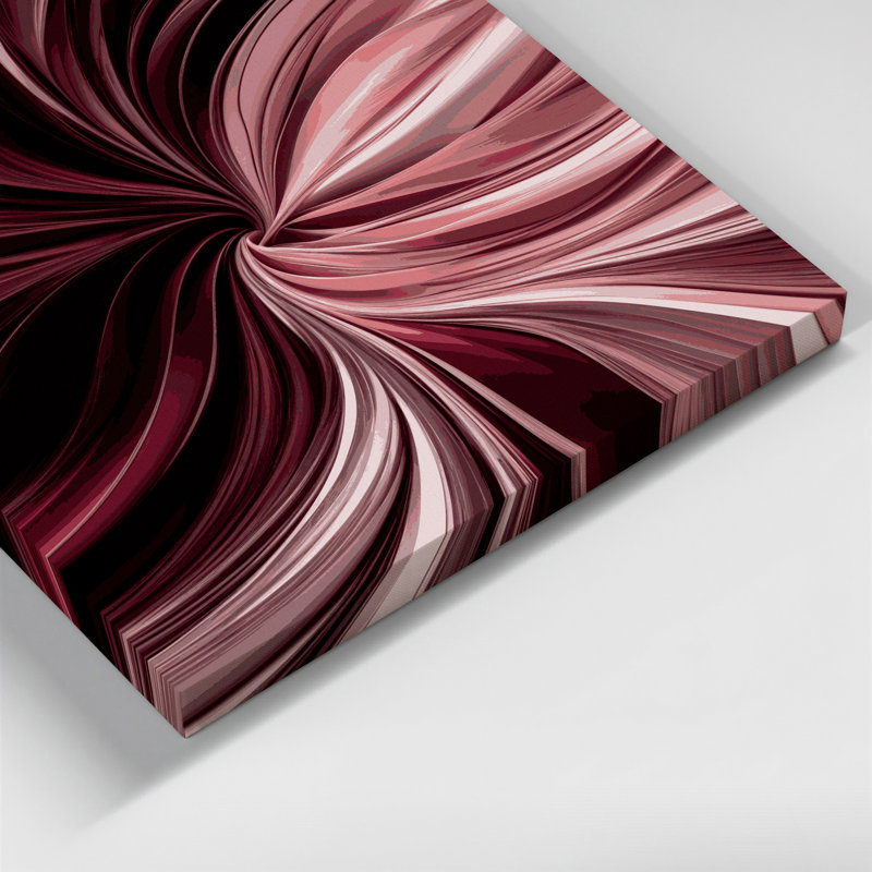 Art numérique sur toile, abstraction numérique 62, H 16 po x l 16 po