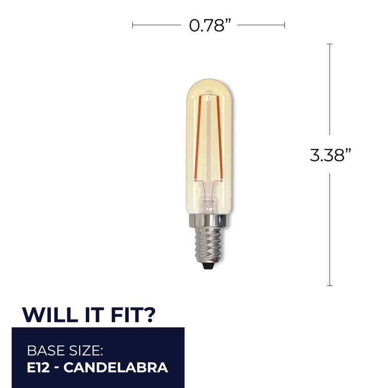 Ampoule Edison filamentaire T6 de 25 watts avec filament nostalgique antique