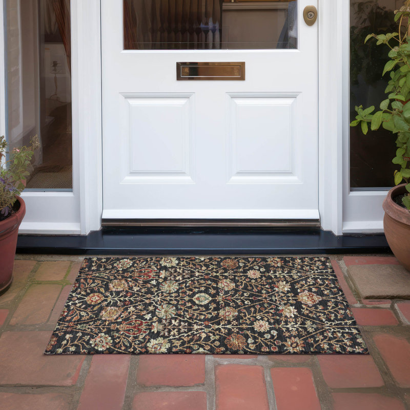 Tapis Chayil avec envers antidérapant, Rectangle 1 pi 8 po x 2 pi 6 po
