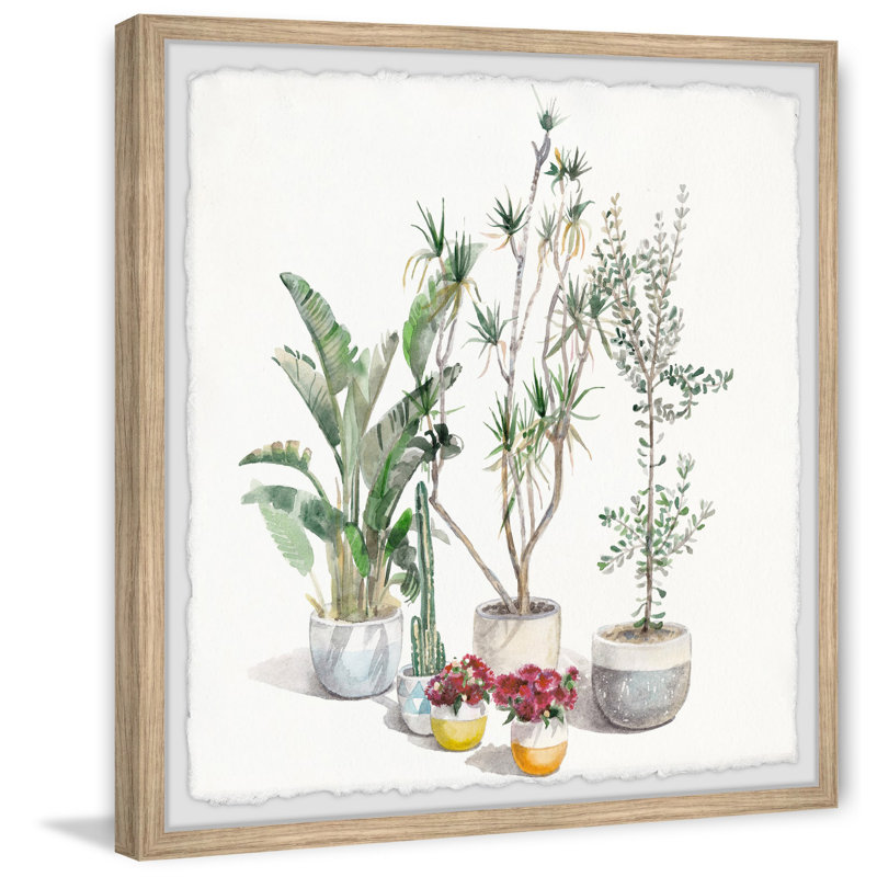 Tropical Flair - Single Picture Frame Painting, 51cm H x 51cm W