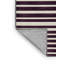 Tapis brun à rayures horizontales lavable à la machine-235340071