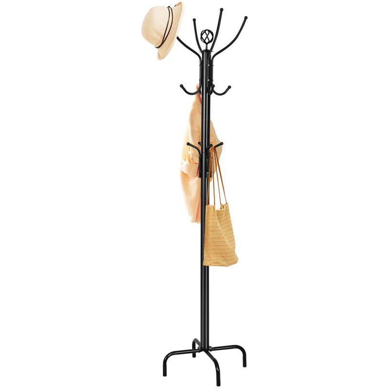 Enville Steel Freestanding 12 - Hook Coat Rack