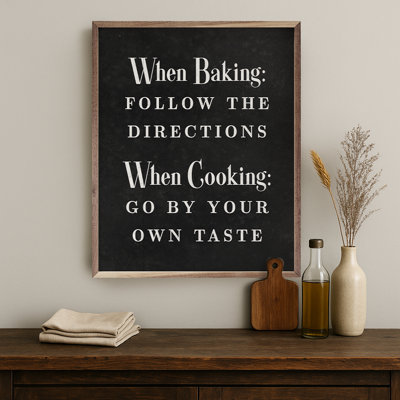 When Baking