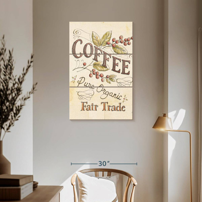 Tergel Authentic Coffee I, 57" H x 36" W