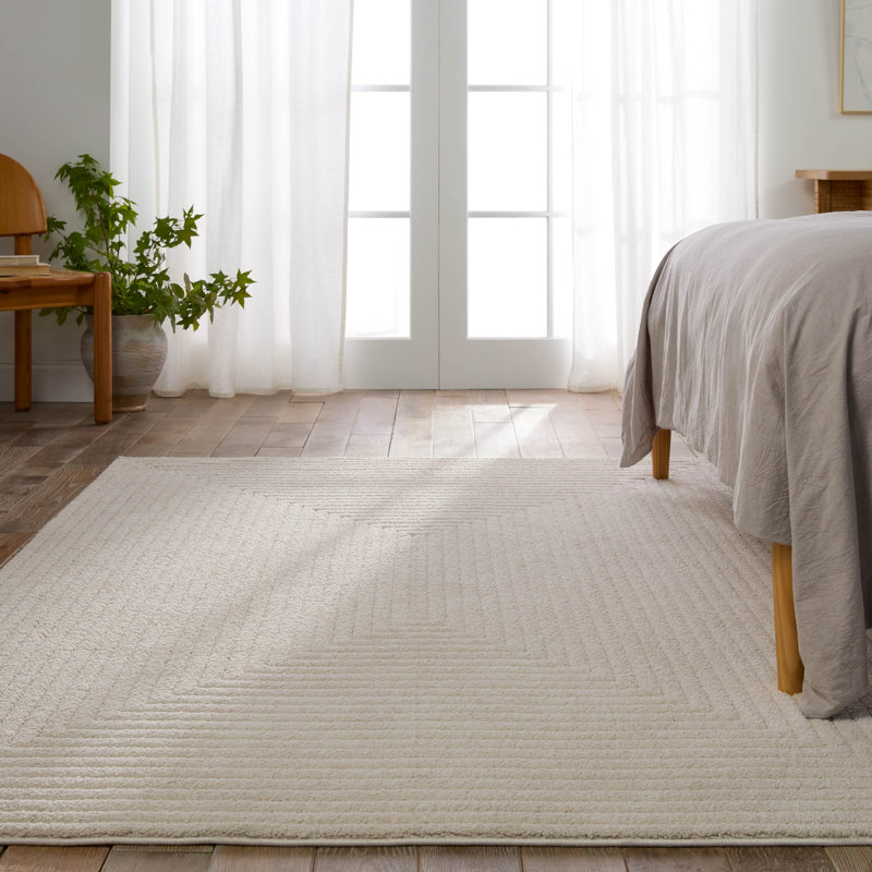 Tapis d'intérieur à rayures Giotto, Rectangle 6 pi 7 po x 9 pi 6 po