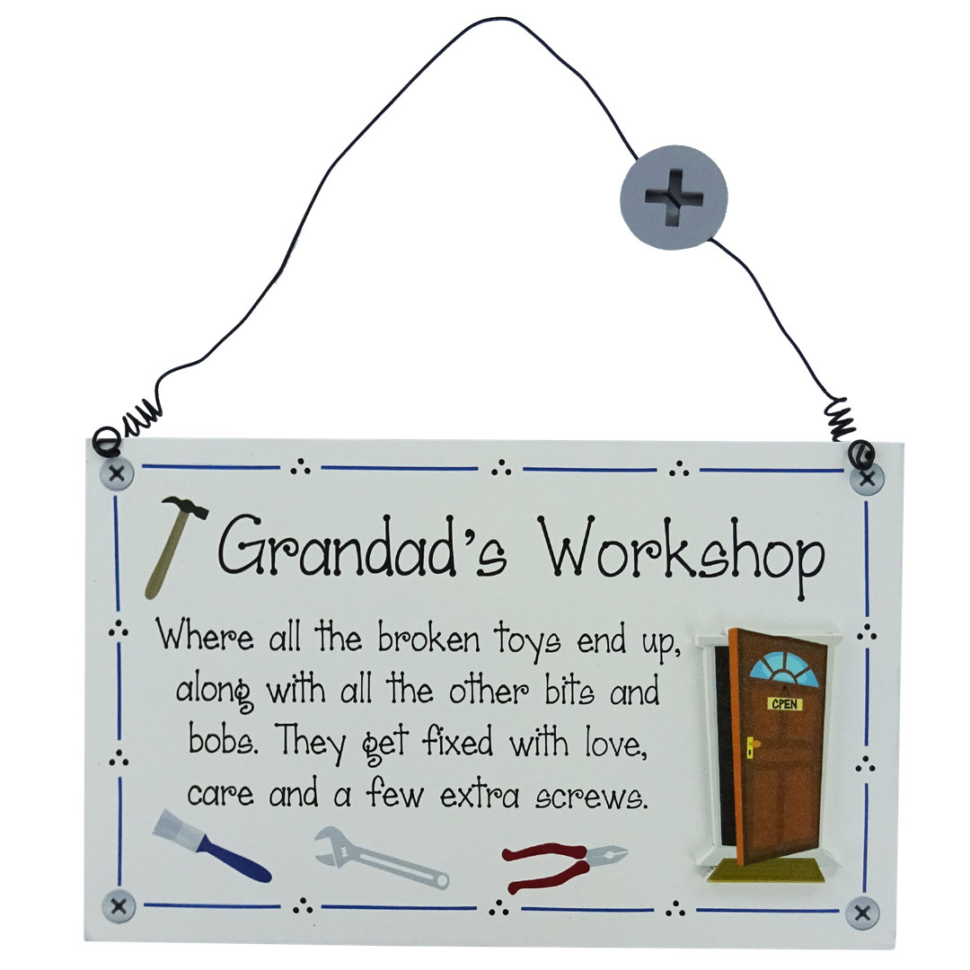 Grandad's Workshop Wall Décor