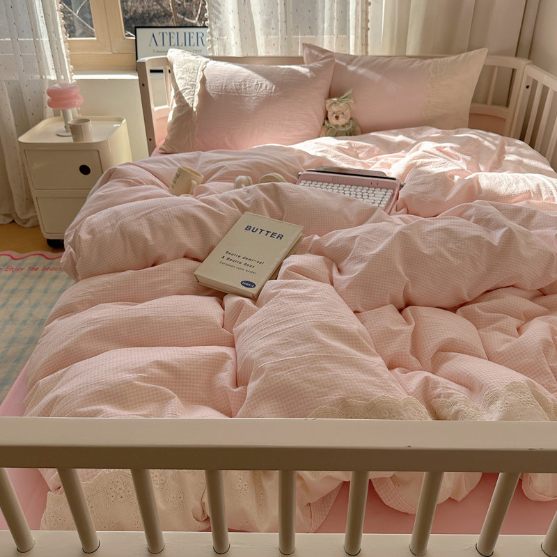 Ensemble de housse de couette 3 pièces, Queen, Pink