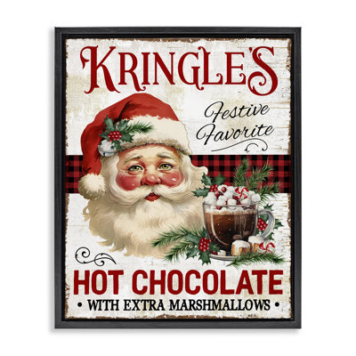 Art mural sur toile Kringle's Hot Chocolate par Creatif Belle