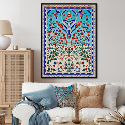 Blue Tiled Marocain Door I - Abstract Tile Wall Art