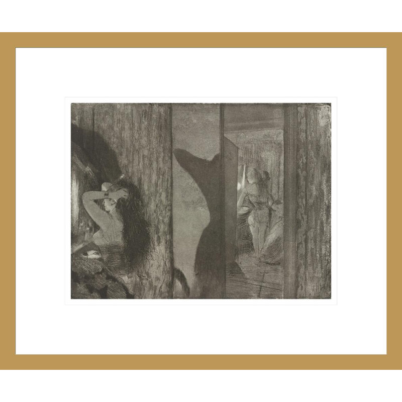Actrices dans leurs vestiaires (Loges d'actrices) par Edgar Degas, impression giclée encadrée, H 13,75 po x l 16,36 po