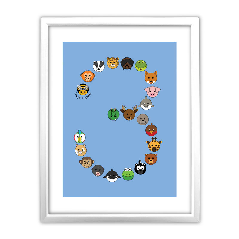 Single Picture Frame Print, White
