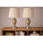 Zellner 44Cm Pair (2x) Champagne Gold Silver Table Lamps
