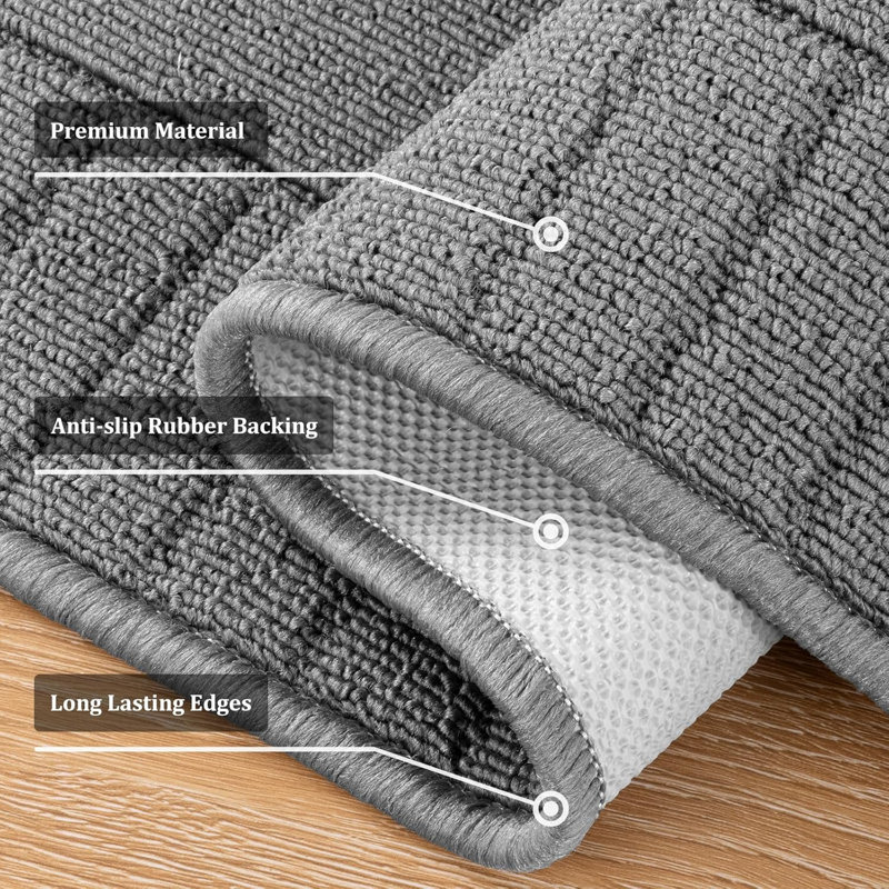 Tapis de cuisine antidérapant 3 pièces