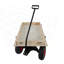 Chariot de chariot en bois avec poignée pliante, chariot pour enfants tout-terrain robuste pour l'extérieur, le jardin, le camping et la plage - chariot utilitaire à tirer classique